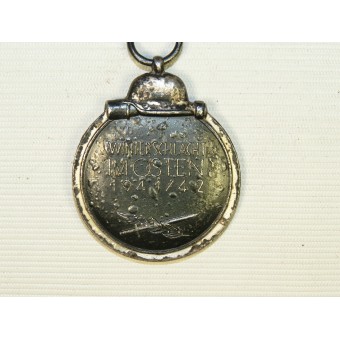 Medaille Gefrorenes Fleisch, Ost-Medaille, Winterschlacht im Osten Medaille, markiert 18. Espenlaub militaria